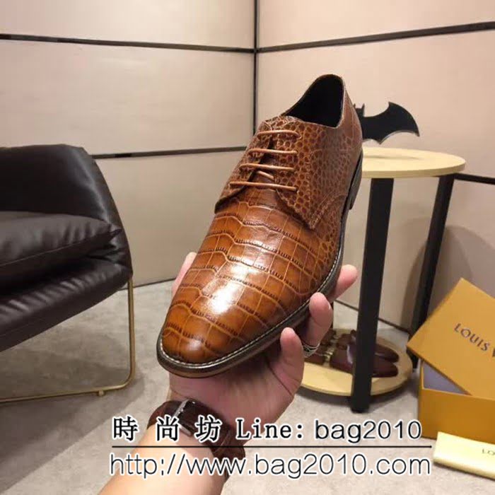 路易威登LV 頂級品質 2019春款專櫃同步發售 男士牛皮鞋 8FX2054
